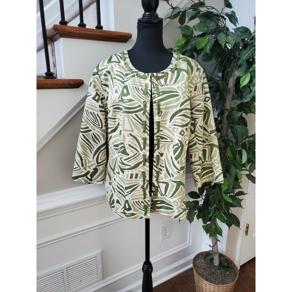 Saint Tropez West‎ 100%Cotton Casual Jacket Size 1X
